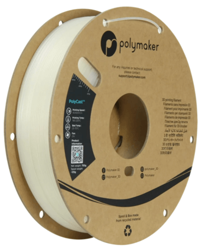 polymaker polycast Il primo filamento per stampa 3D sviluppato appositamente per la fusione dei metalli