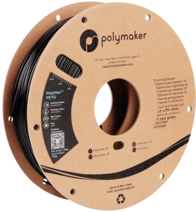 polymaker polymax petg black Filamento PETG appositamente migliorato