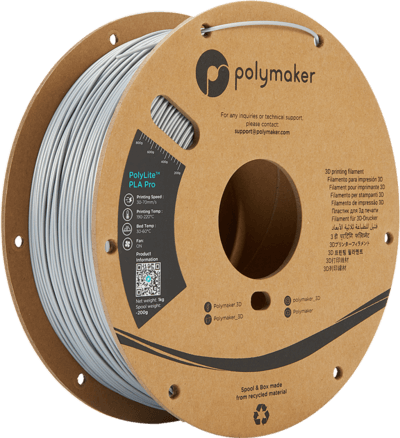 polymaker polylite pla pro Filamento per stampa 3D con elevata tenacità e rigidità. Perfetto per prototipi funzionali e parti di uso finale.