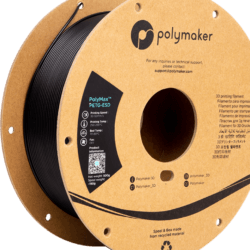 polymaker polymax tough petg esd Filamento per stampa 3D con ottime proprietà di dissipazione elettrostatica, con composizione in nanotubi di carbonio.